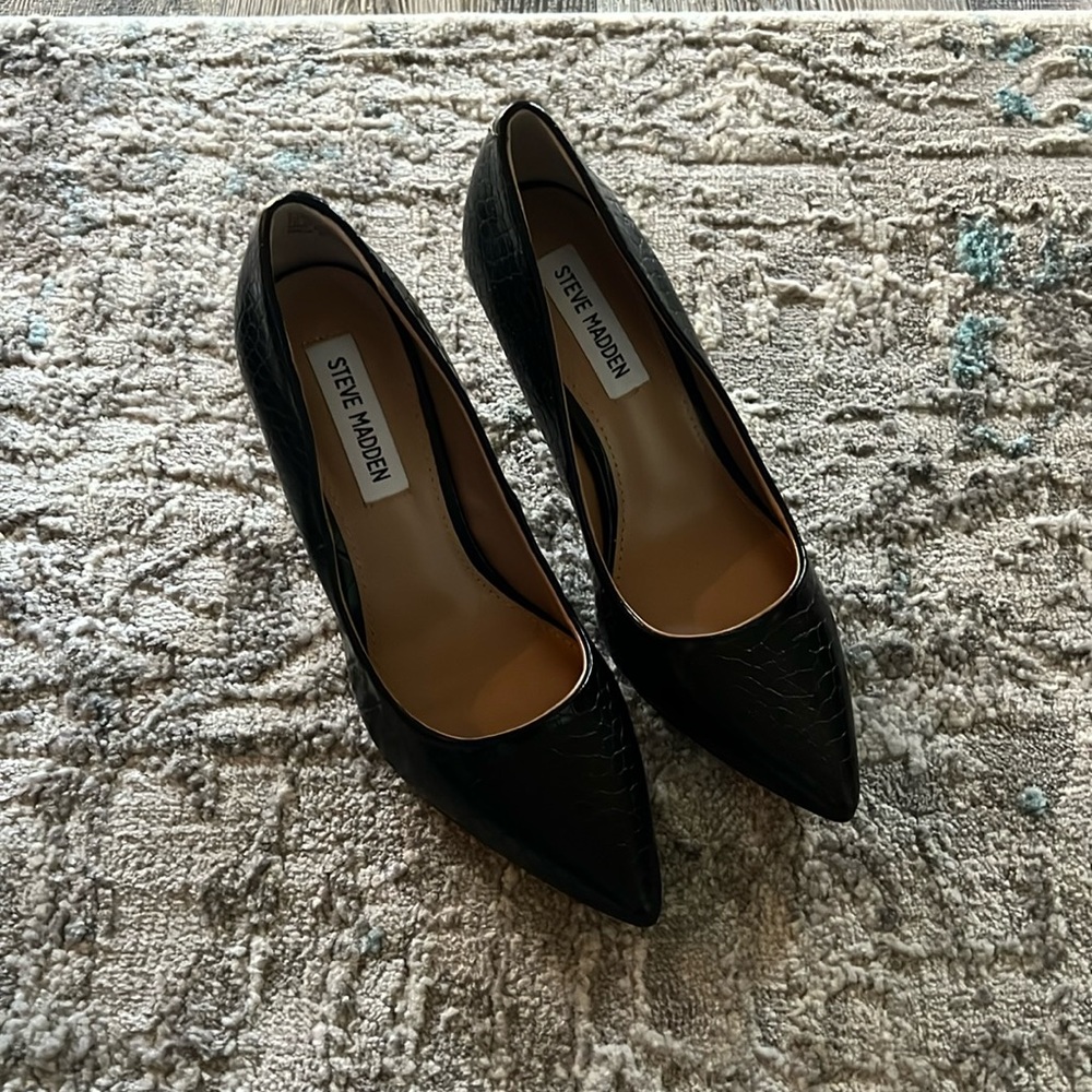 Black croc Steve Madden